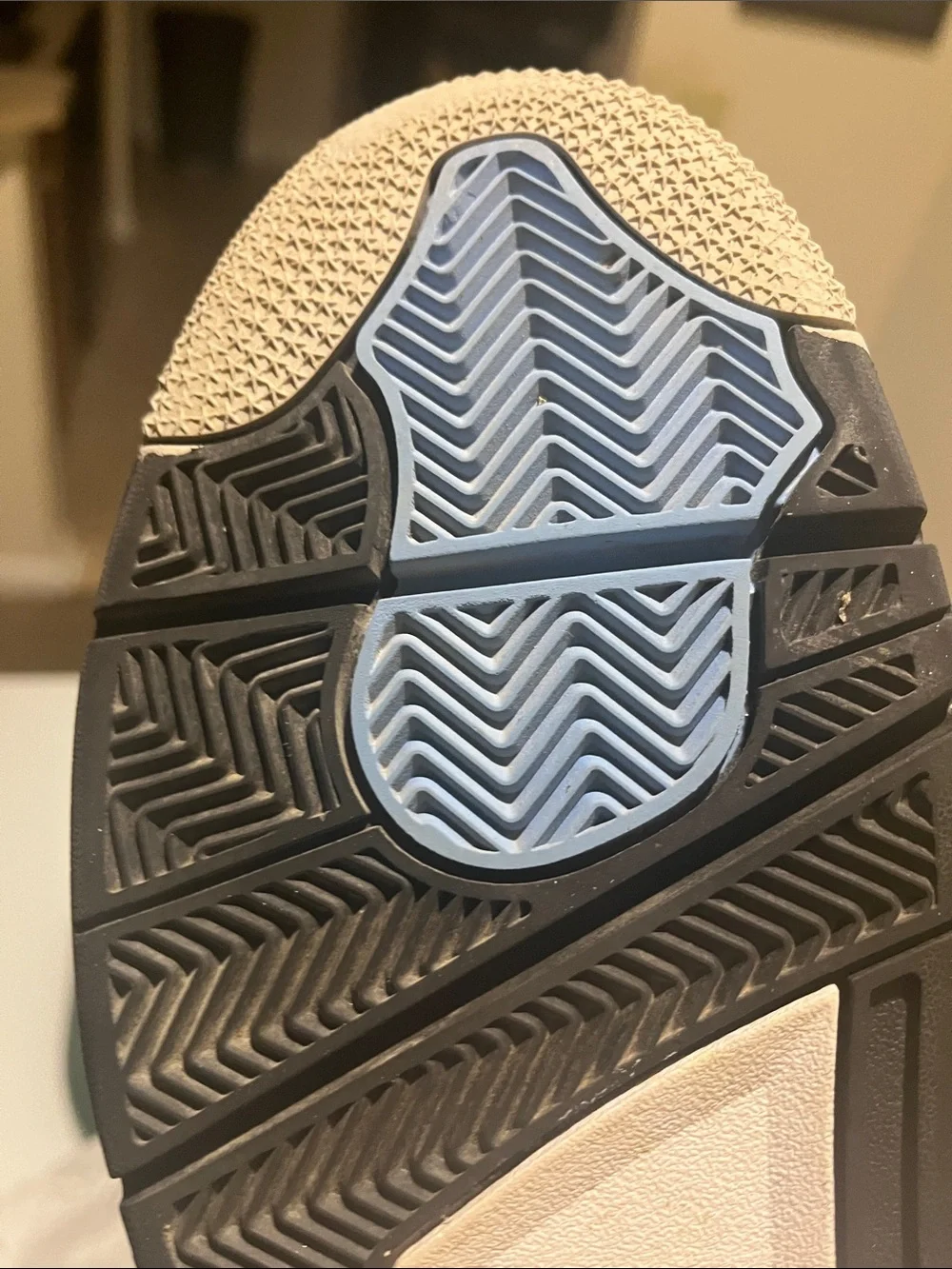 Jordan Retro 4 Suede Sneakers - Light Blue & Gray